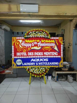Papan Bunga di Purwajaya Krangkeng