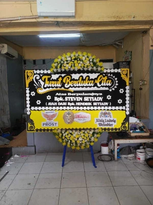 Papan Bunga di Purwajaya Krangkeng