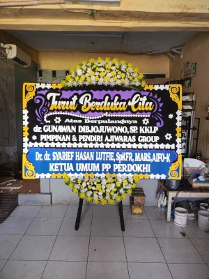 Papan Bunga di Purwajaya Krangkeng